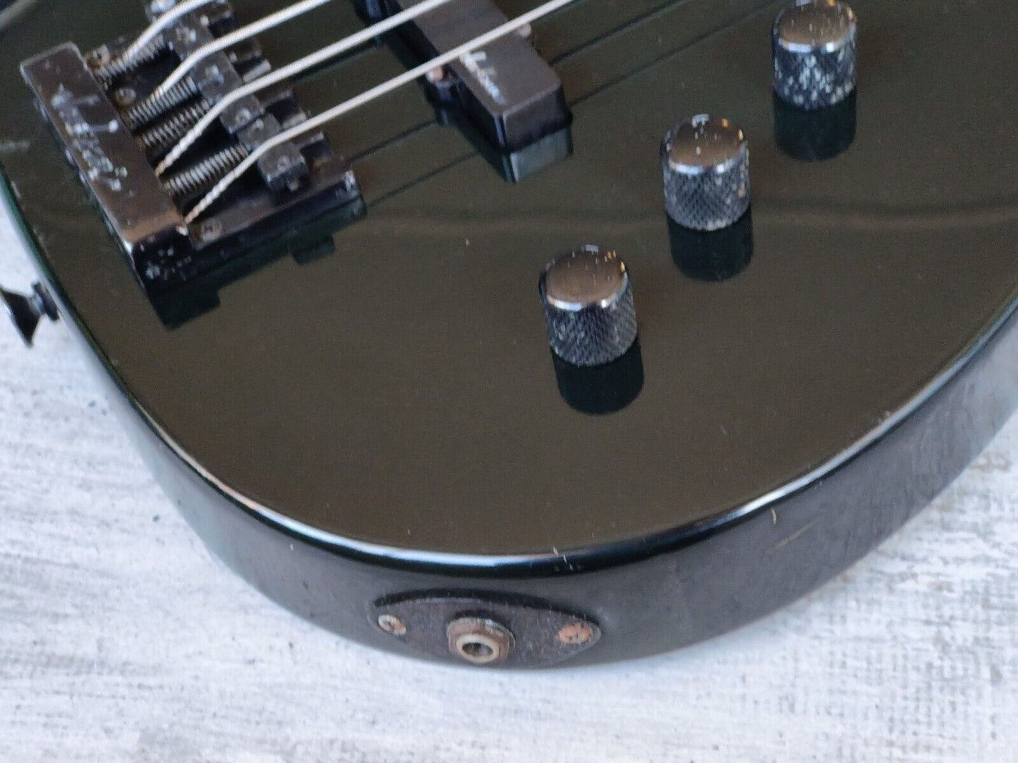 1987 Charvel Jackson Japan Model 2B PJ Bass (Black)