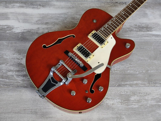 2002 Aria Pro II FA-80 Hollowbody Electric Guitar (Orange)