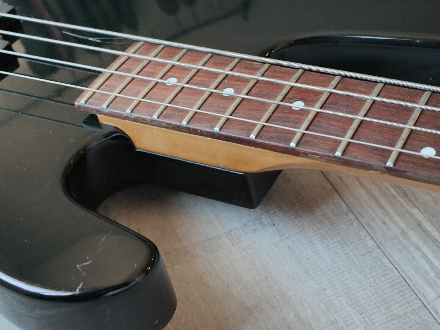 1987 Charvel Jackson Japan Model 2B PJ Bass (Black)