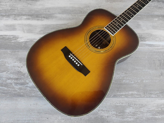 1990's Morris Japan MF-50 Auditorium Acoustic Guitar (Brown Sunburst)