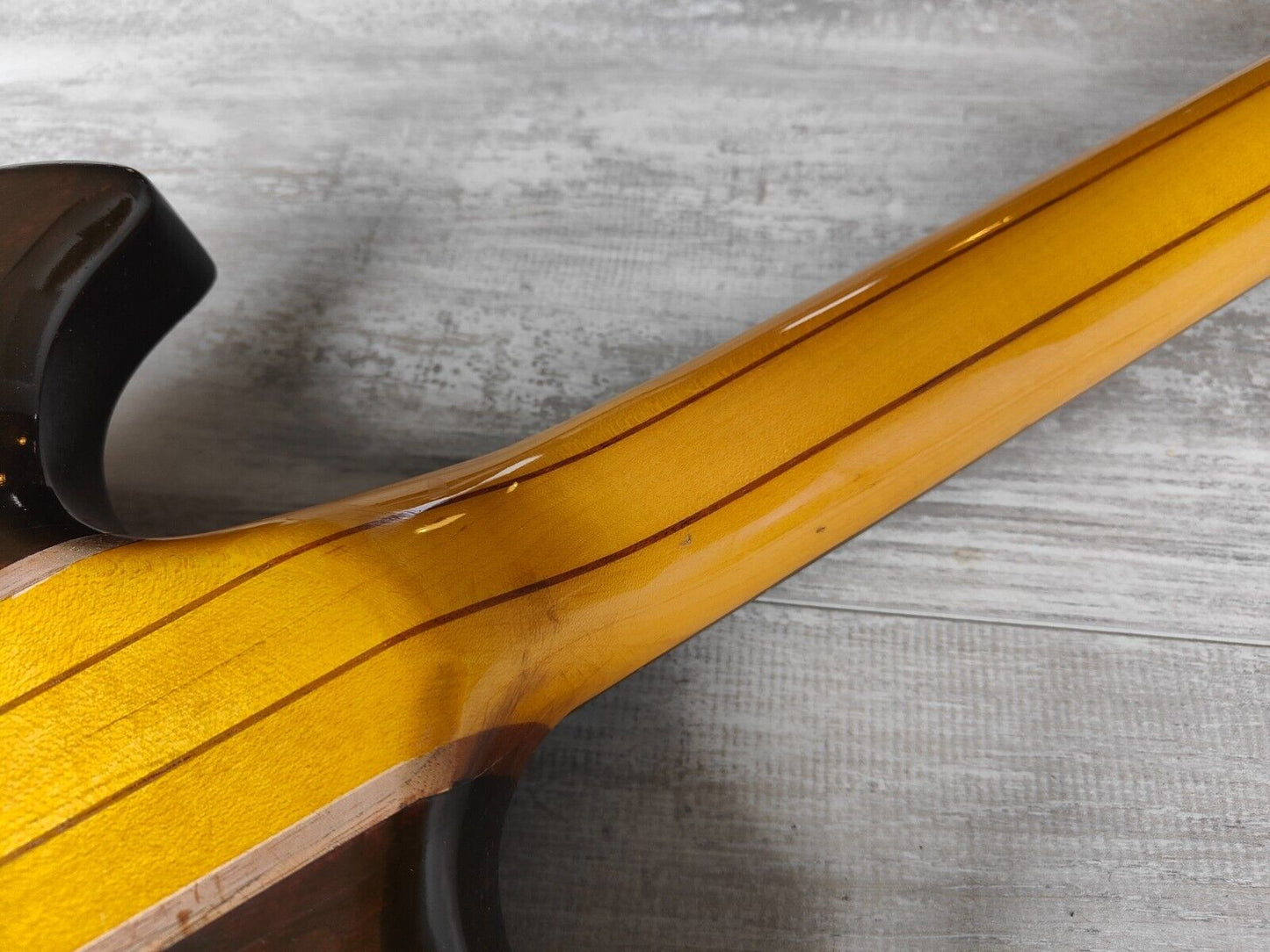 1980 Aria Pro II Japan (Matsumoku) TS-600 Neckthrough Vintage Guitar (Brown)