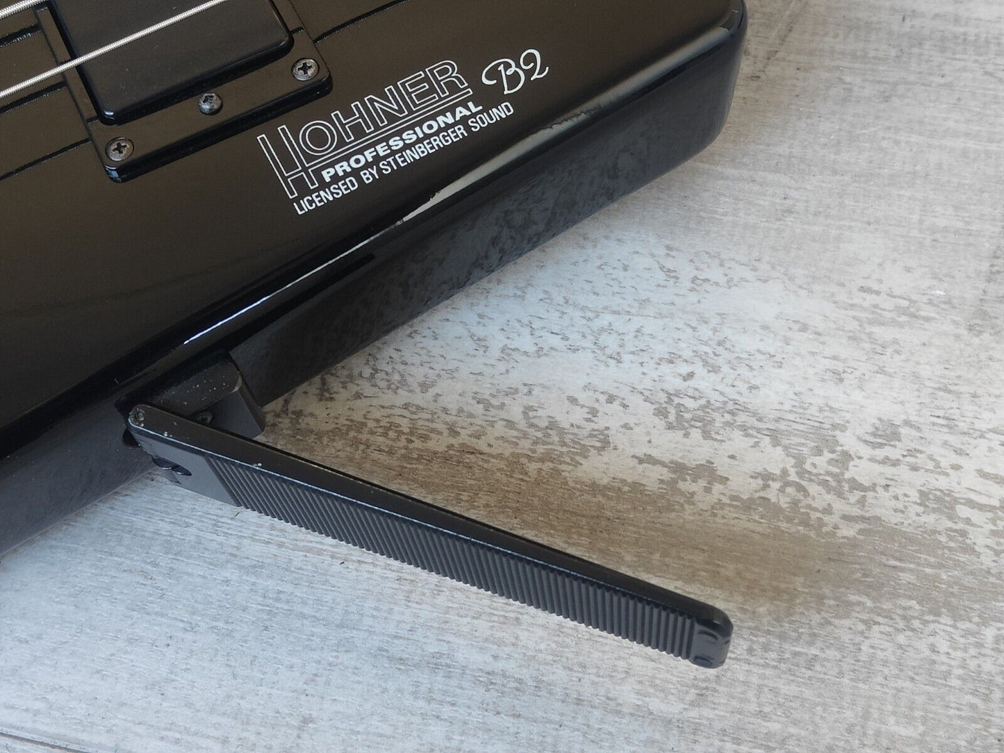 1980's Hohner B2 Headless Paddle Bass Guitar w/Steinberger System (Black)