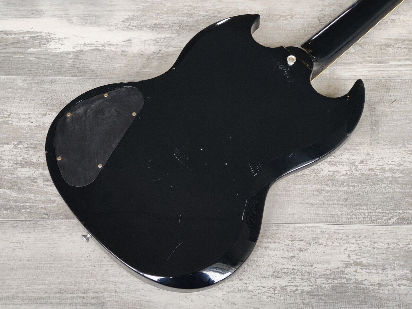 1990 Greco Japan SS-600P2 SG Double Cutaway (Black)