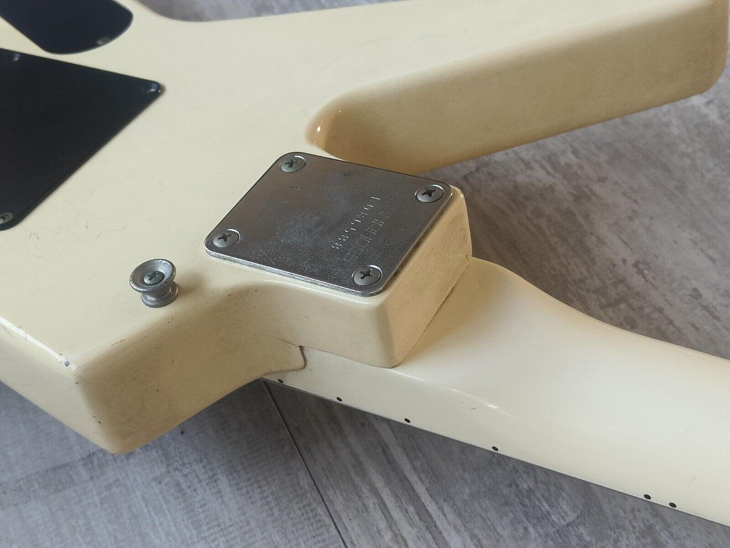 1987 Fernandes Japan BX-70 Short Scale Explorer (Vintage White)