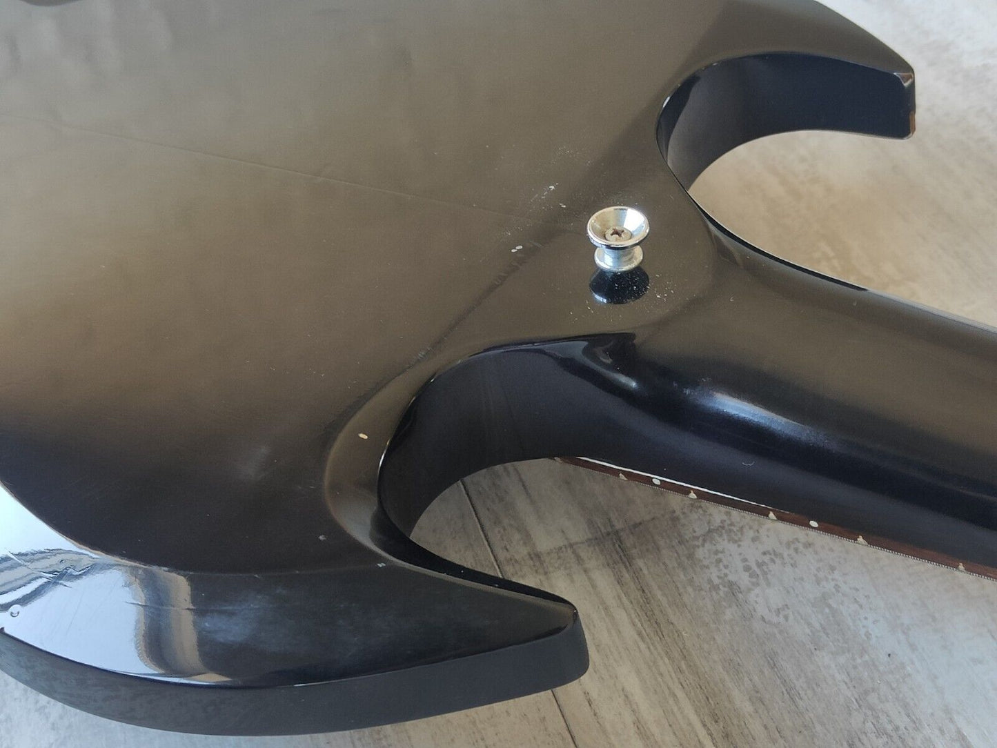 Unknown SG Style Double Cutaway Bass from Japan (Black)