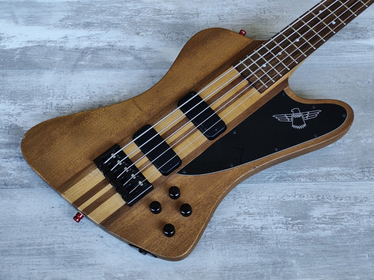 2009 Epiphone Thunderbird Bird Pro V Neckthrough 5-String Bass (Natural)
