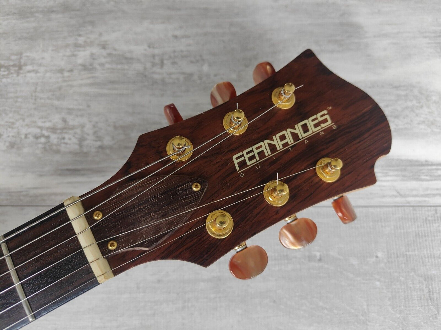 2003 Fernandes Japan LSA-65 Solid Body Electric-Acoustic Guitar (Brown Sunburst)