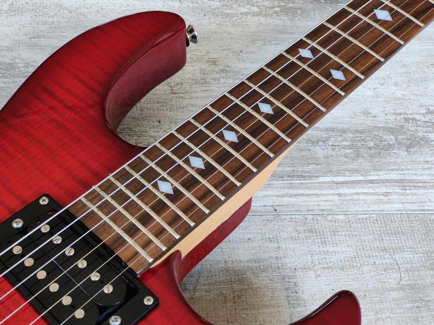 BC Rich ASM Assassin Electric Guitar (Red Flame Top)