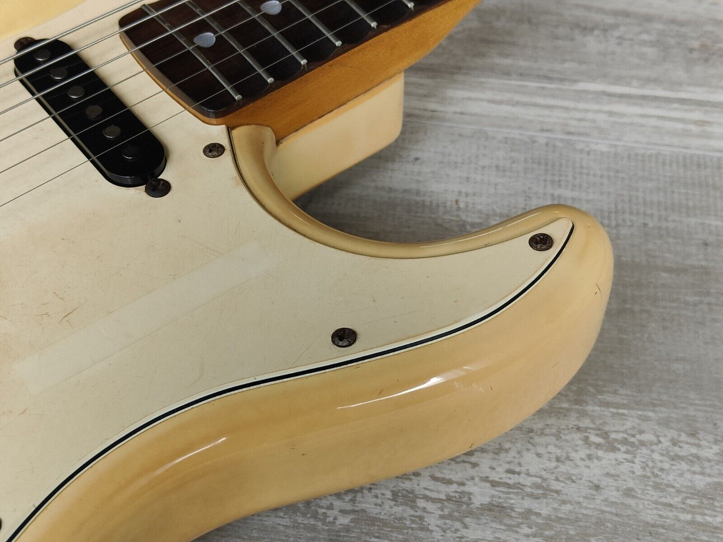 1985 Fender Japan ST72-65 Blackmore Scalloped Stratocaster (Aged Olympic White)