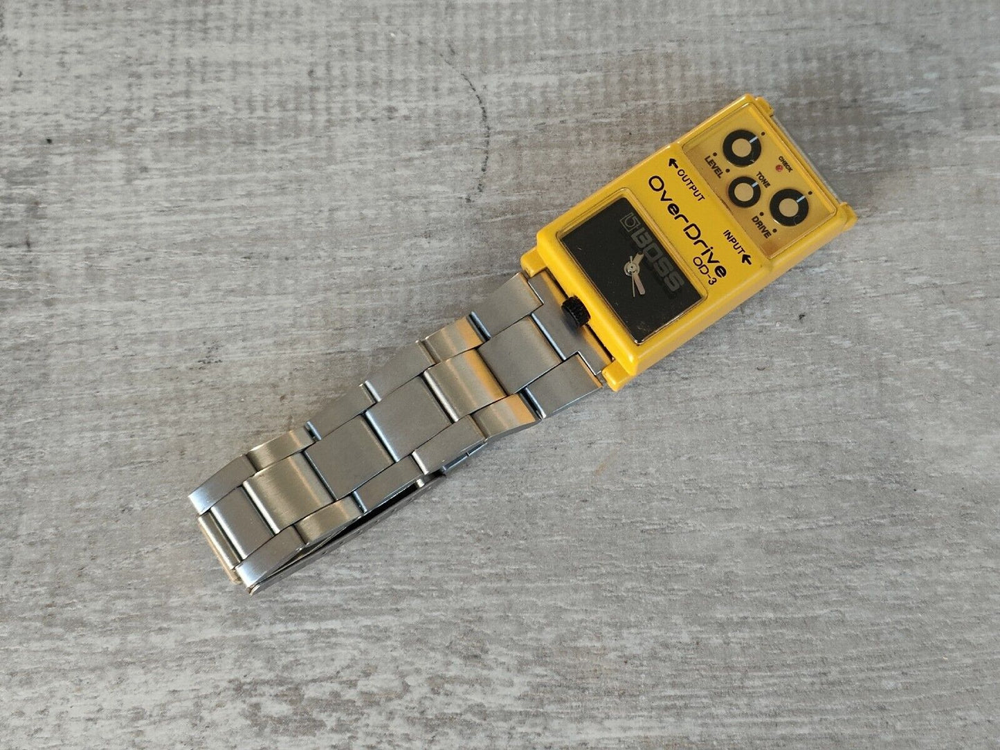 boss pedal watch Vintage Boss Pedals OD-3 Overdrive Rare Promotional Wrist Watch – Cool Old Guitars