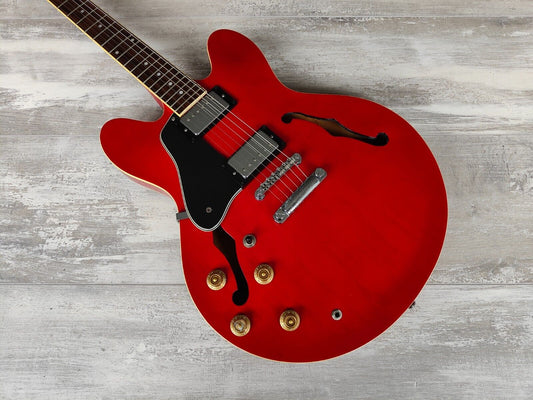 Tokai ES-78L Semi Hollowbody 335 LH Left Handed Electric Guitar (Red)
