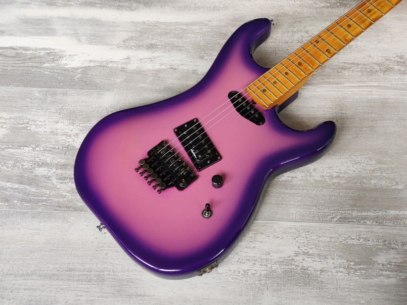 1980's Kramer Japan JK 1000 w/Jackson Pickups & Floyd Rose (Purple Bur ...