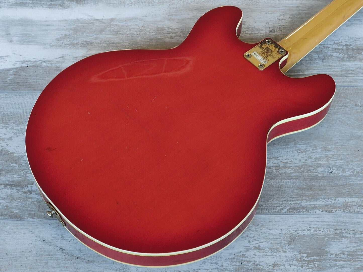 1970's Guyatone (by Matsumoku) SG-28 Hollowbody Guitar (Cherry Red)