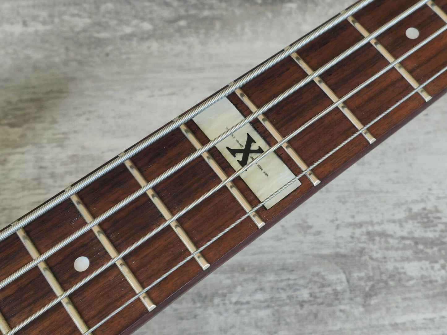 1994 Burny (Fernandes) Japan XB-95H "X Japan - Heath" Warlock Bass (Black)