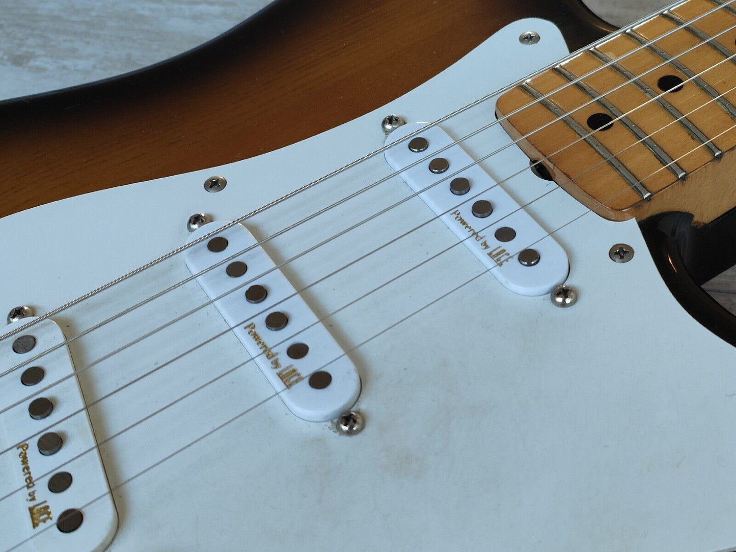 1978 Aria Pro II Japan ST-500 Strikin' Sound Stratocaster (Brown Sunburst)