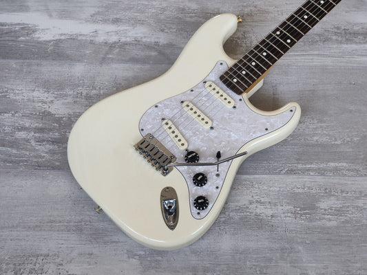 2012 Fender Japan ST62/SC Limited Edition Scalloped Stratocaster (Vintage White)