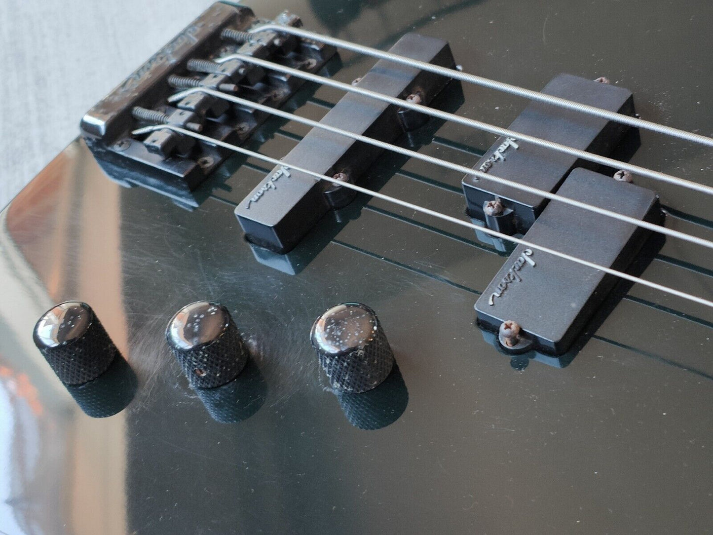 1987 Charvel Jackson Japan Model 2B PJ Bass (Black)