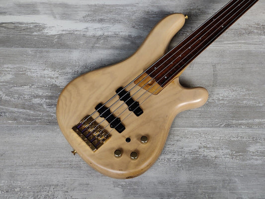 1994 Fernandes Japan FRB-125B Fretless 5-String Bass (Natural)