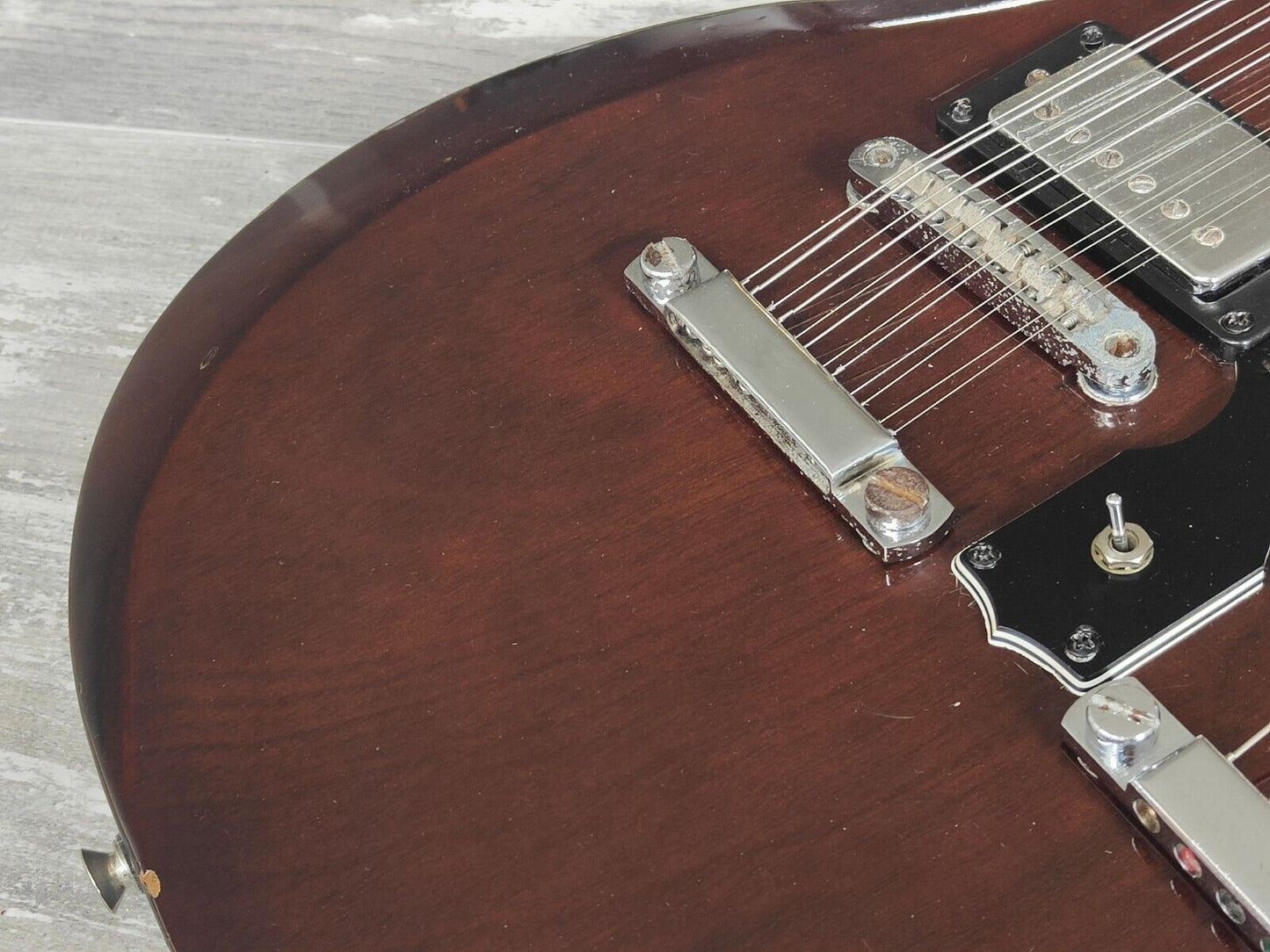1970's Japanese EDS-1275 Style 6/12 Doubleneck SG (Walnut Brown)
