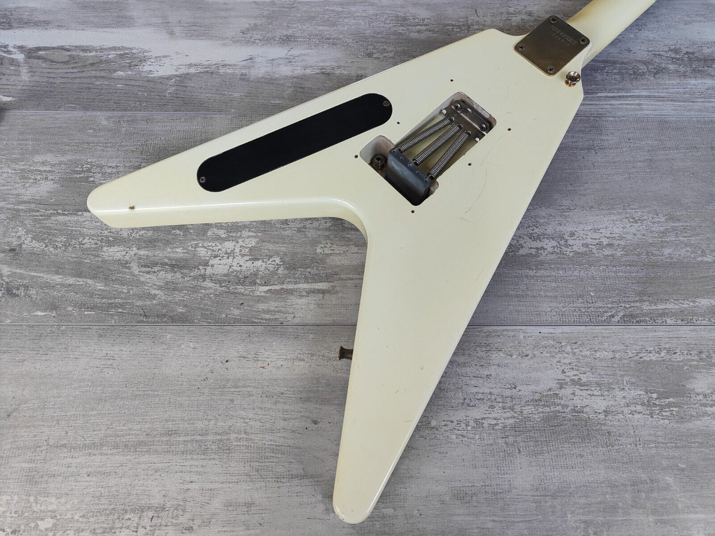 1980's Fernandes Japan BSV-80J  Short Scale Flying V (Vintage White)