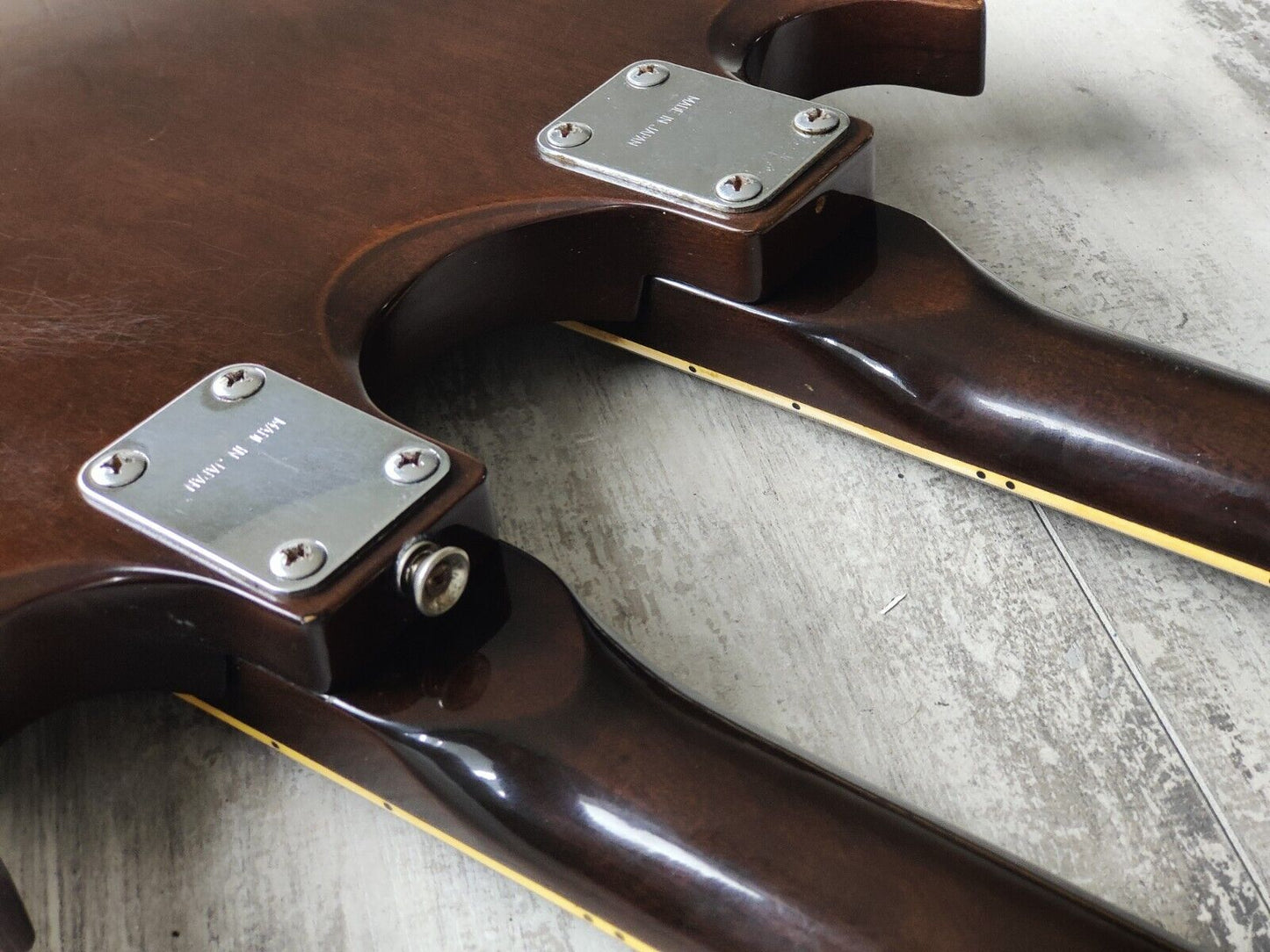 1970's Japanese EDS-1275 Style 6/12 Doubleneck SG (Walnut Brown)