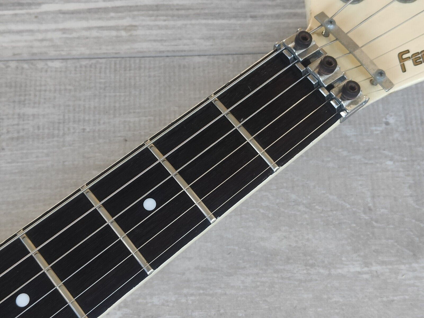 1987 Fernandes Japan BX-70 Short Scale Explorer (Vintage White)