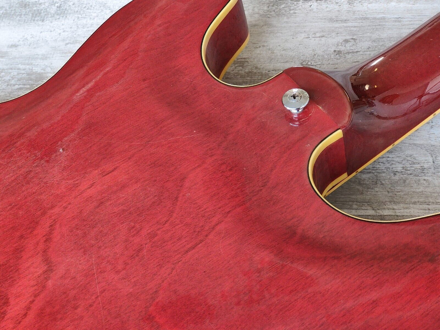 1980 Yamaha Japan SA-700 ES-335 Semi Hollowbody Electric Guitar (Persimmon Red)