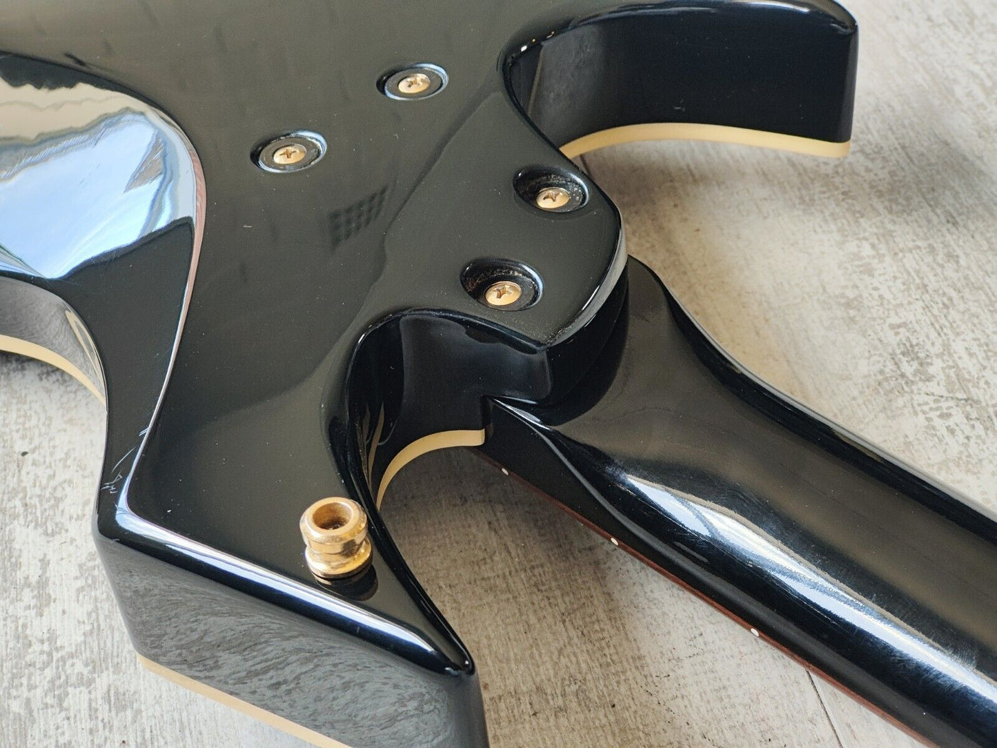 1994 Burny (Fernandes) Japan XB-95H "X Japan - Heath" Warlock Bass (Black)