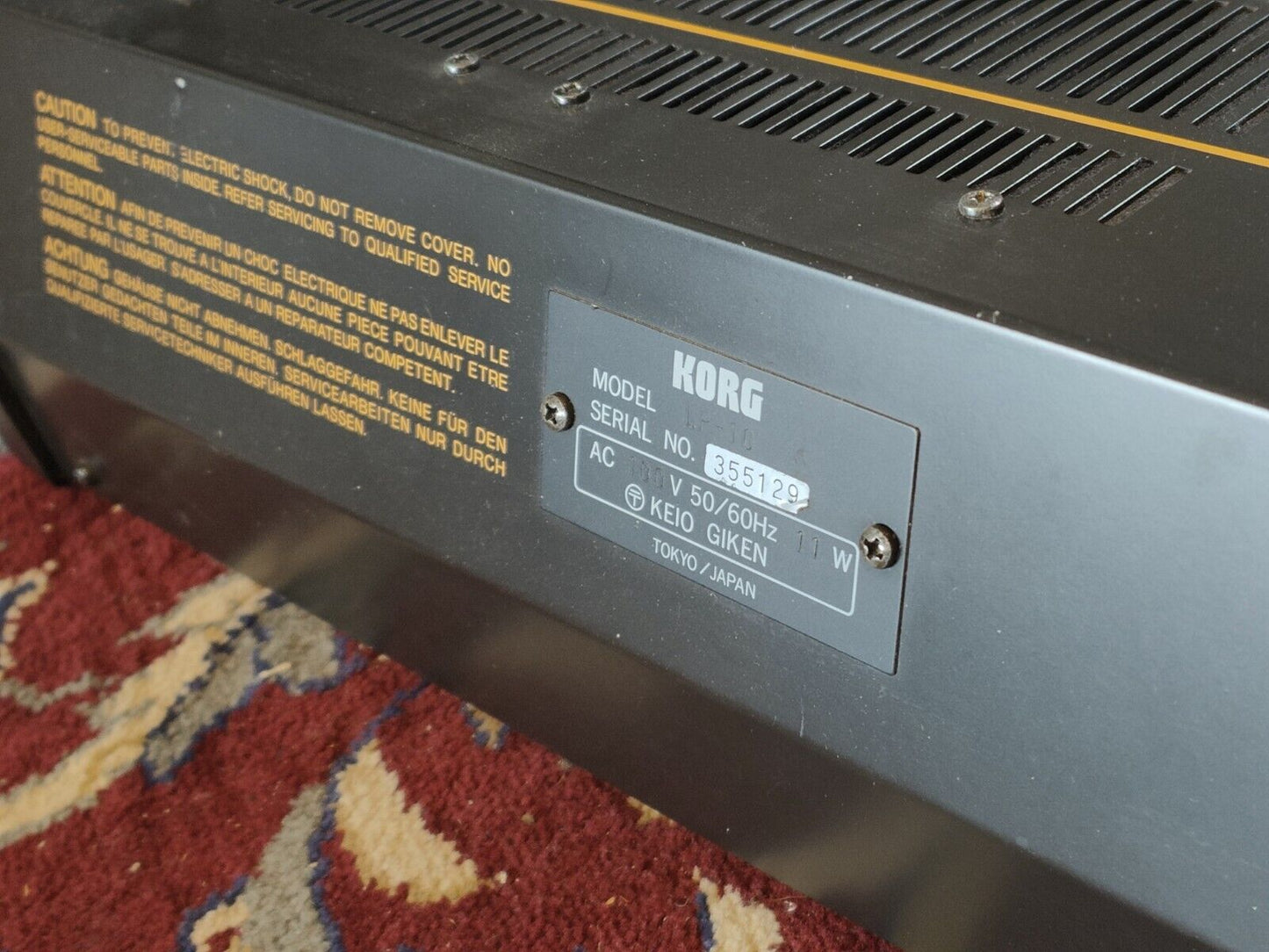 Vintage Korg LP-10 Japan Electronic Piano Keyboard