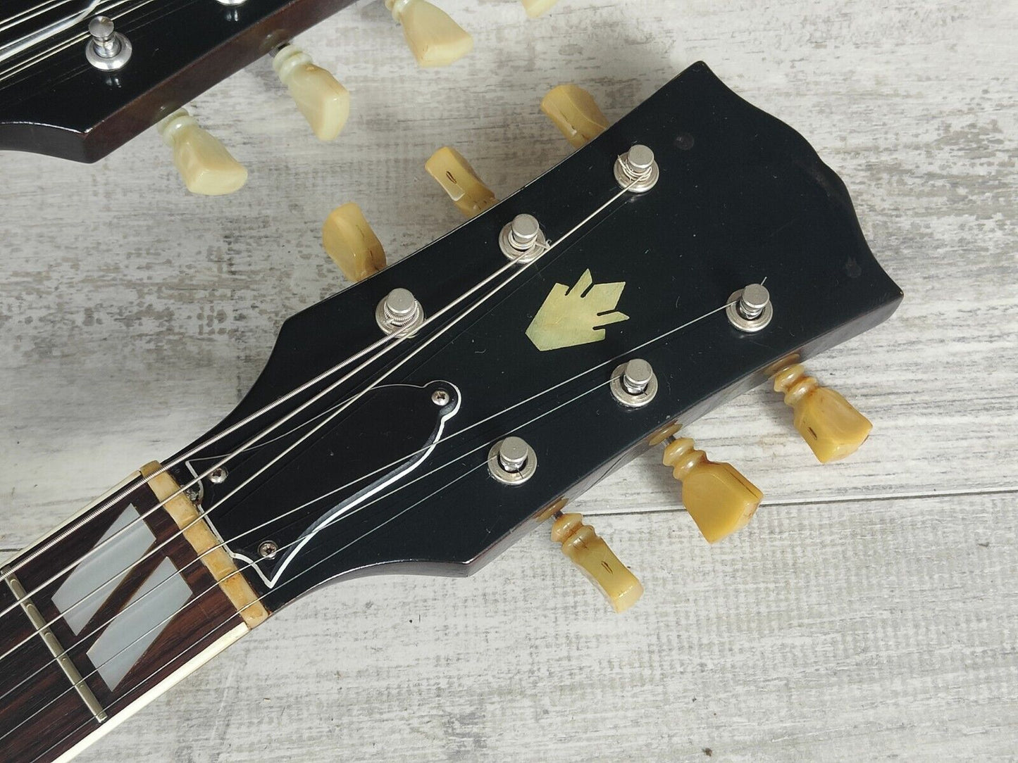 1970's Japanese EDS-1275 Style 6/12 Doubleneck SG (Walnut Brown)