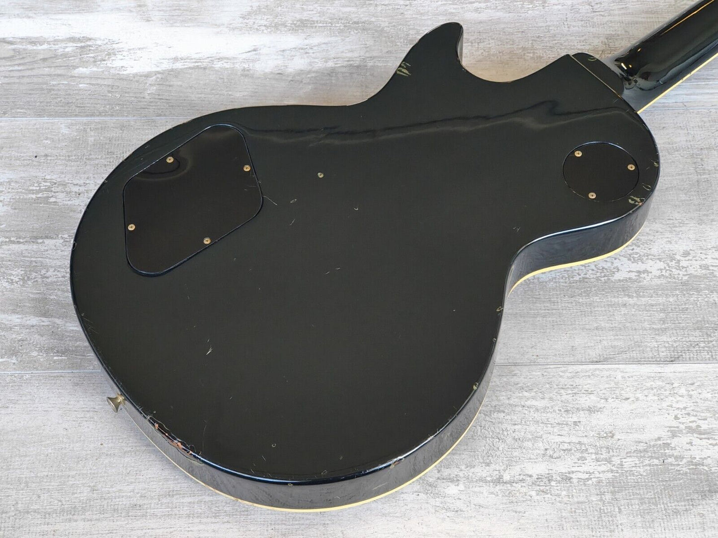 1992 Greco Japan EGB-850 Les Paul Custom Short Scale Bass w/EMG's (Ebony)