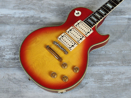 1982 Greco Japan EG-600P Super Power Les Paul Custom 3PU (Cherry Sunburst)