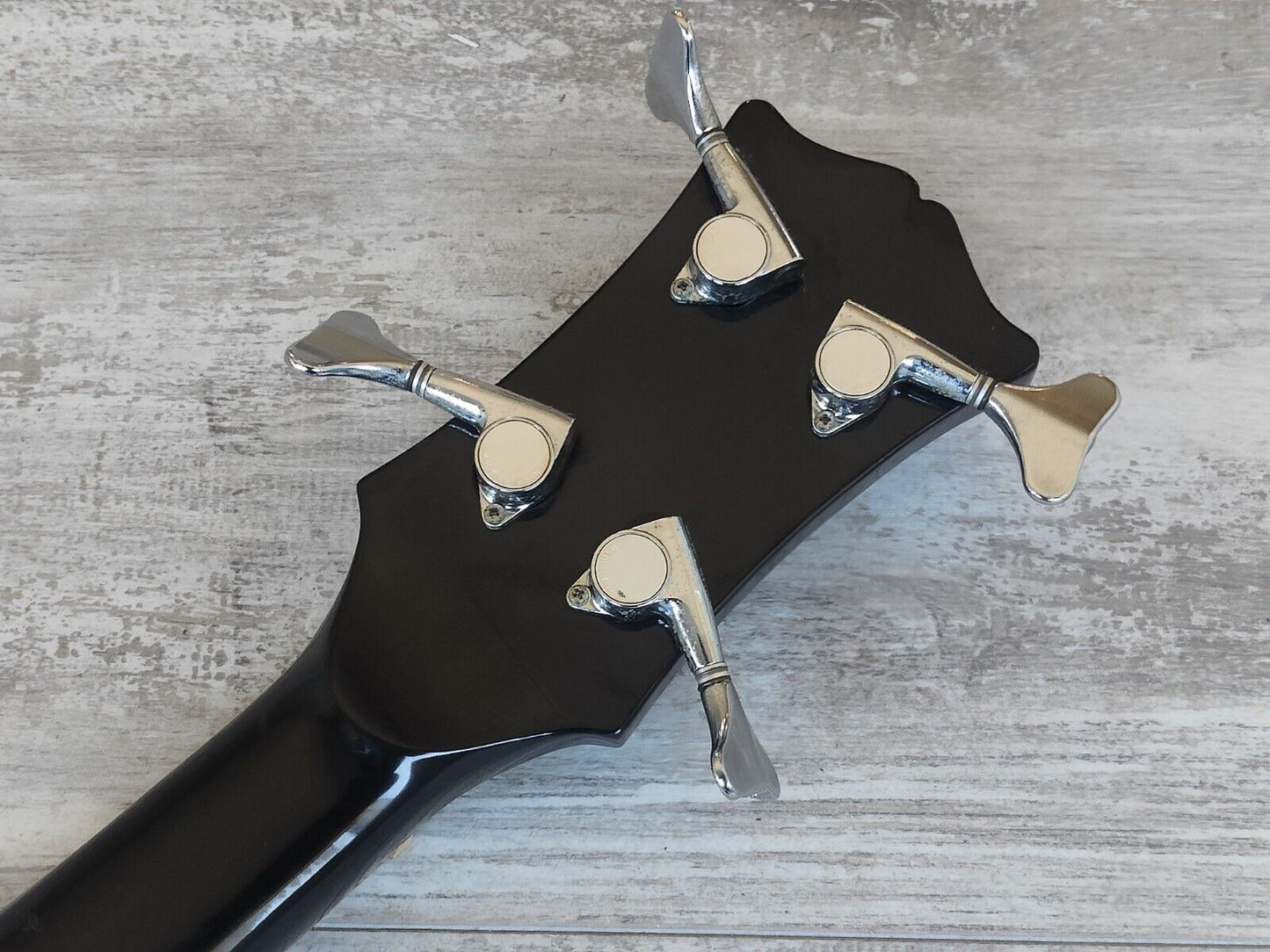 Unknown SG Style Double Cutaway Bass from Japan (Black)