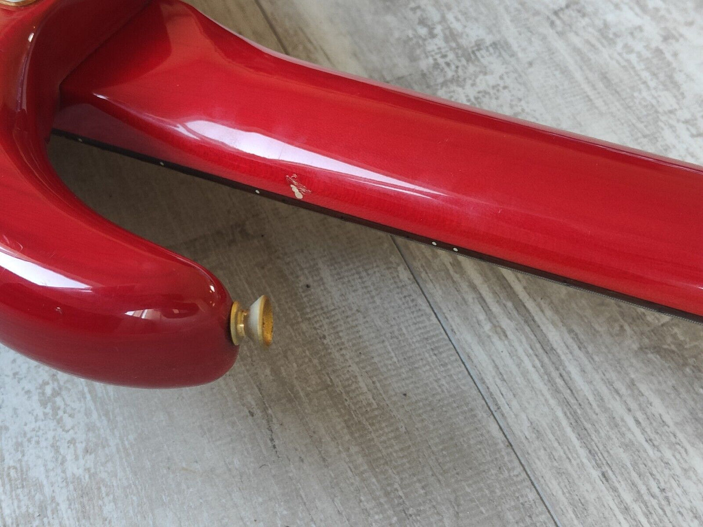 1987 Fernandes Japan FRB-60 PJ Revolver Bass (Trans Red)