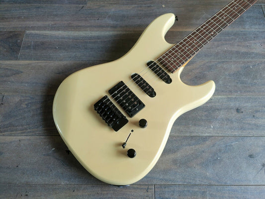 Aria Pro II "The Warrior" Superstrat Electric Guitar (White)