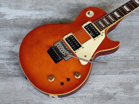 2001 Burny RLG-75S Les Paul Standard w/Floyd Rose & Sustainer (Orange Burst)