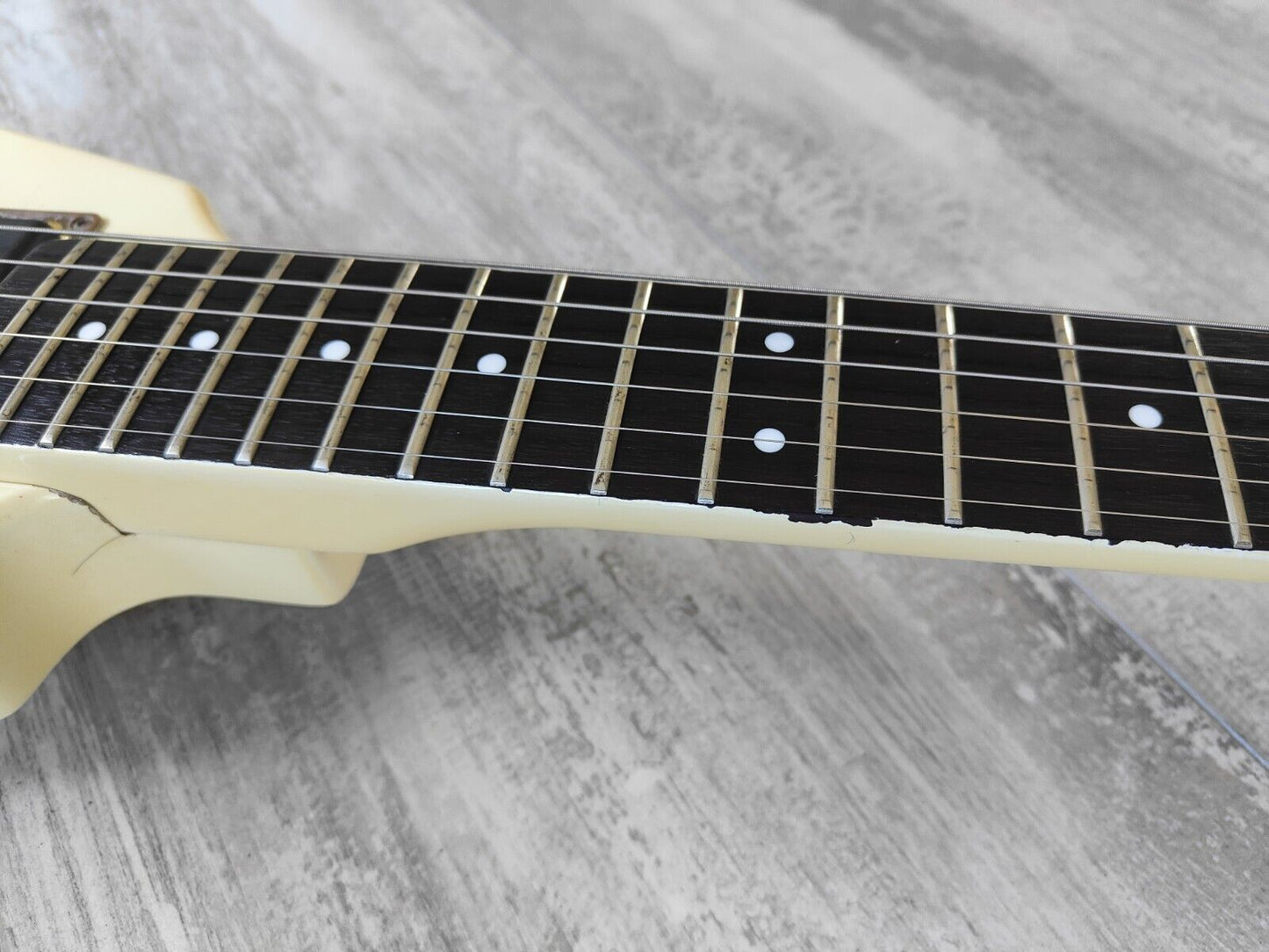 1980's Fernandes Japan BSV-80J  Short Scale Flying V (Vintage White)