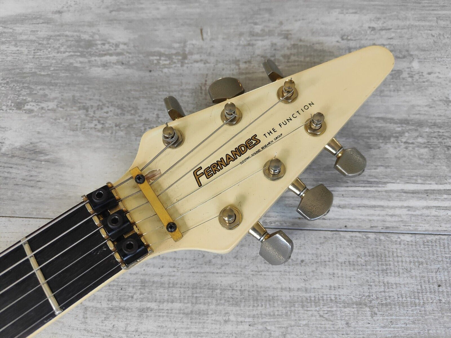1980's Fernandes Japan BSV-80J  Short Scale Flying V (Vintage White)