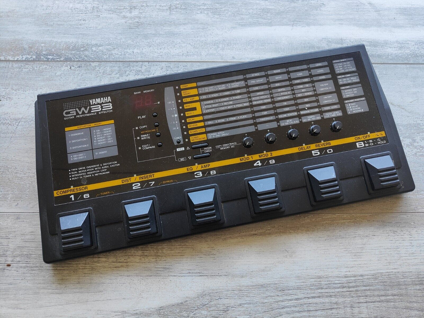 yamaha guitar effects pedals Yamaha GW33 Performance Multi Effects Pedal – Cool Old Guitars